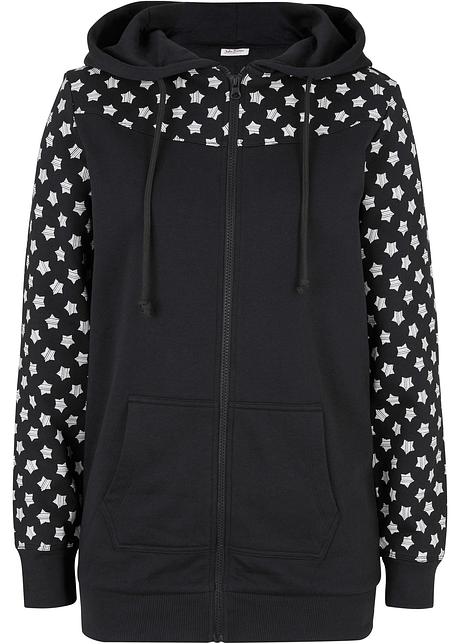 long sweatjacke schwarz