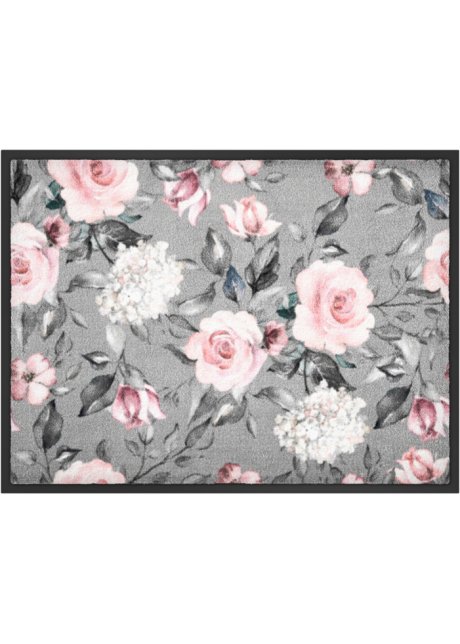 Fußmatte mit floralem Motiv in grau - bpc living bonprix collection