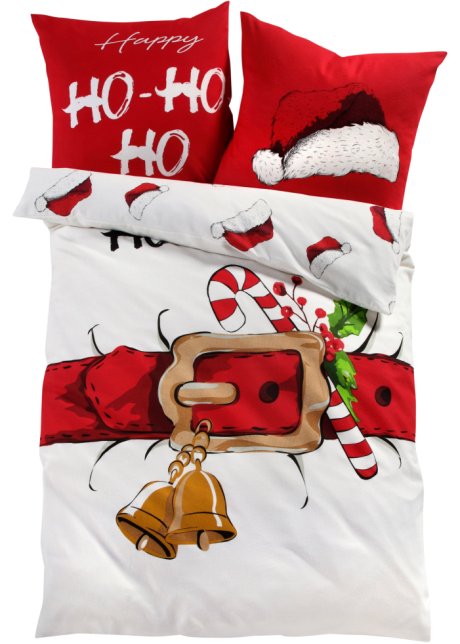 Wendebettwäsche mit weihnachtlichen Design in weiß - bpc living bonprix collection
