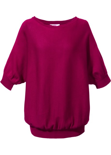 Pullover in lila von vorne - BODYFLIRT