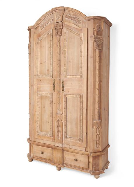 Landhaus Bauernschrank aus Echtholz - natur, Schrank