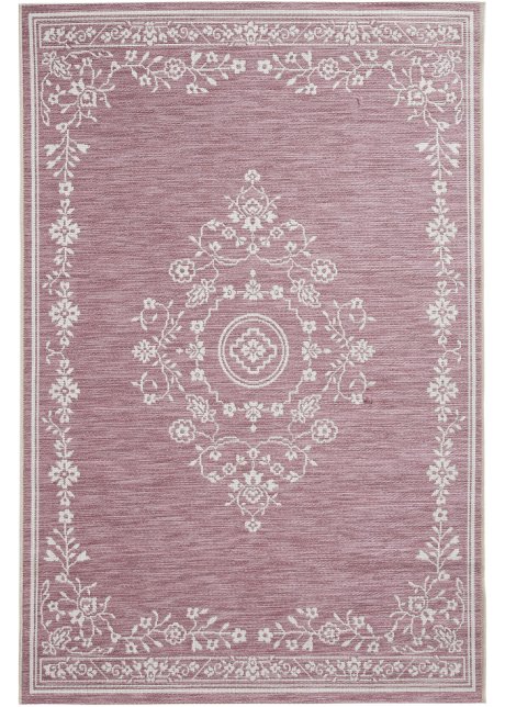 In- und Outdoor Teppich mit klassischem Ornament in rosa - bpc living bonprix collection