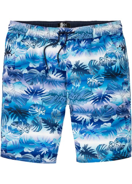 Strand-Bermuda aus recyceltem Polyester in blau von vorne - bpc bonprix collection