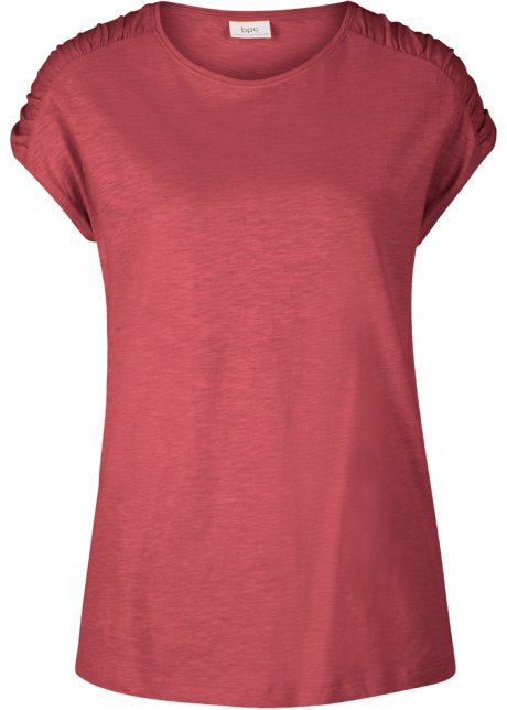 Boxy-Shirt, kurzarm in rot von vorne - bpc bonprix collection