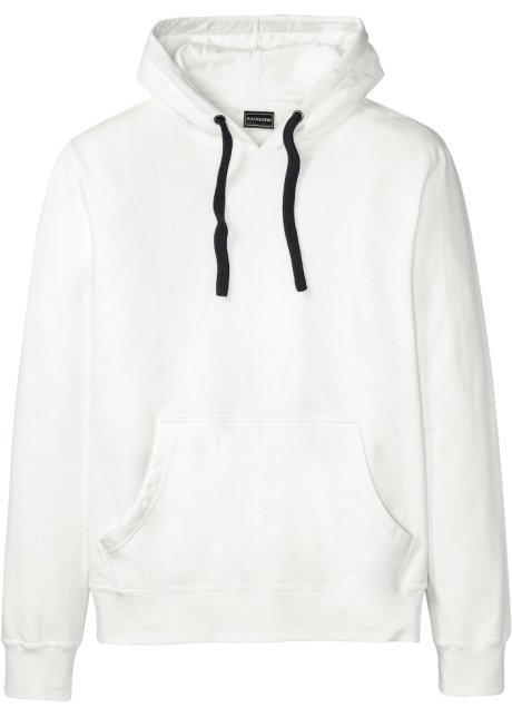 Kapuzensweatshirt in weiß von vorne - bpc bonprix collection