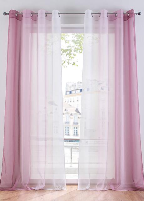 Gardinen mit Farbverlauf (2er Pack) in lila - bpc living bonprix collection