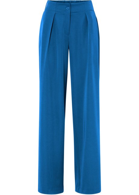 Weite Hose in blau von vorne - BODYFLIRT