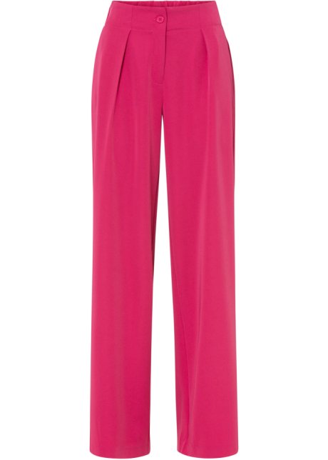 Weite Hose in pink von vorne - BODYFLIRT
