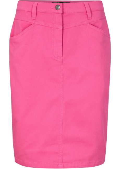 Jeansrock in pink von vorne - bpc selection