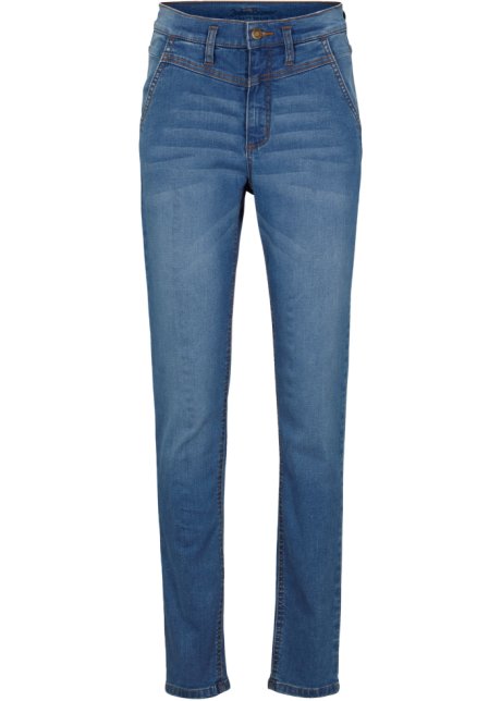 Hyperstretch Shaping-Jeans Skinny in blau von vorne - John Baner JEANSWEAR