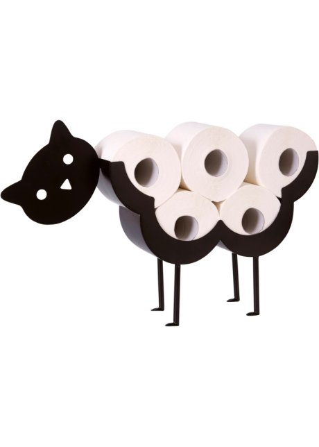 Toilettenpapierhalter Katze in schwarz - bpc living bonprix collection