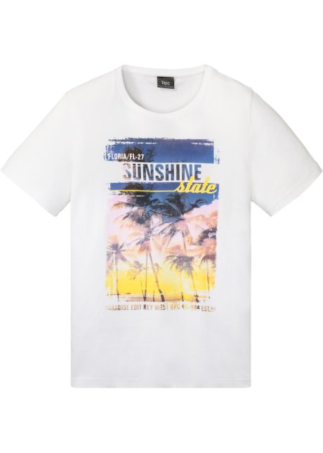 T-Shirt mit Fotodruck in weiß von vorne - bpc bonprix collection