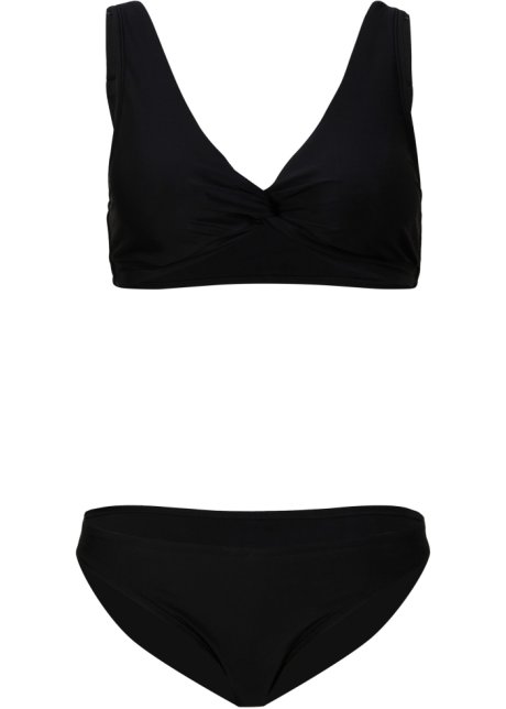Bikini (2-tlg.Set) in schwarz von vorne - RAINBOW