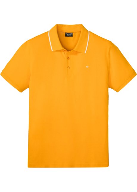 Poloshirt, Kurzarm in orange von vorne - bpc bonprix collection