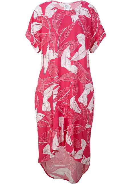Vokuhila-Kleid in pink von vorne - bpc bonprix collection