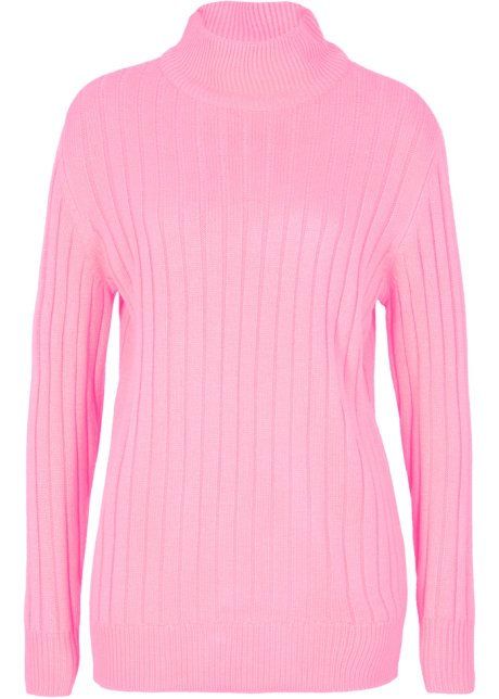 Pullover mit Stehkragen in pink - bpc bonprix collection