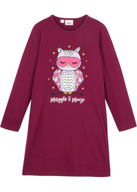 Mädchen Nachthemd in lila von vorne - bpc bonprix collection