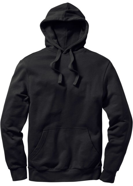 Kapuzensweatshirt in schwarz von vorne - bpc bonprix collection