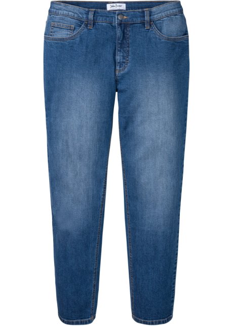 Loose Fit Jeans mit Bio-Baumwolle in blau von vorne - John Baner JEANSWEAR