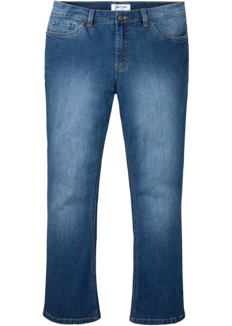 Regular Fit Stretch-Jeans mit Bio-Baumwolle in blau von vorne - John Baner JEANSWEAR