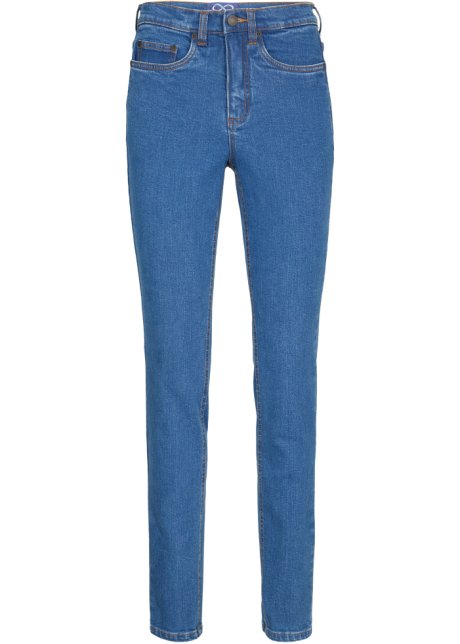 Essential Stretch-Jeans Skinny in blau von vorne - John Baner JEANSWEAR