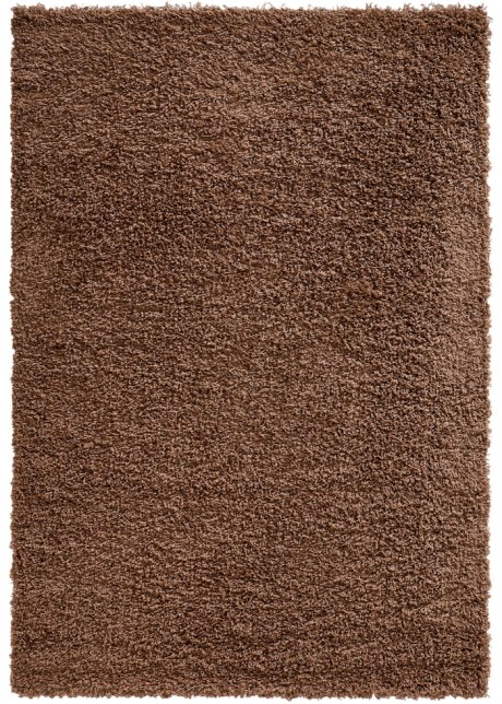 Hochflor Teppich einfarbig und vielseitig in braun - bpc living bonprix collection