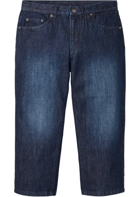 7/8 Loose Fit Jeans, Straight in blau von vorne - John Baner JEANSWEAR
