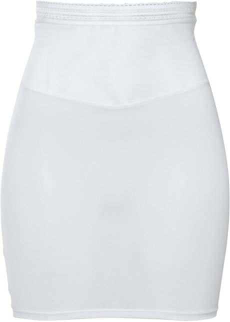 Shape Unterrock mit mittlerer Formkraft in weiß von vorne - bpc bonprix collection - Nice Size