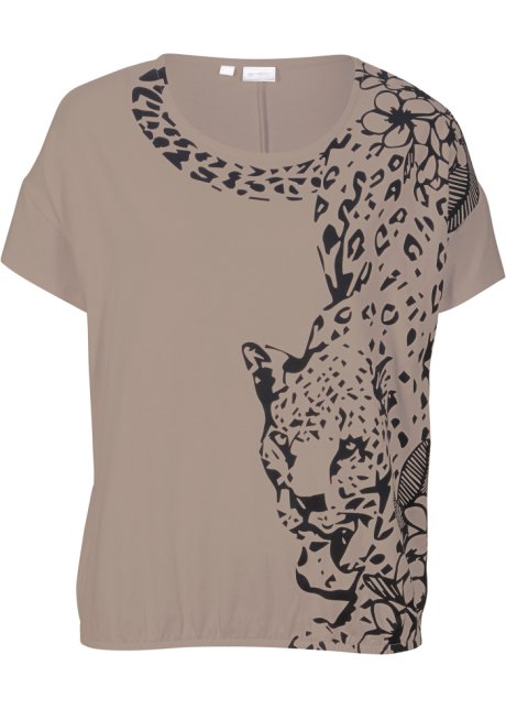 Shirt mit Leopard in braun von vorne - bpc selection