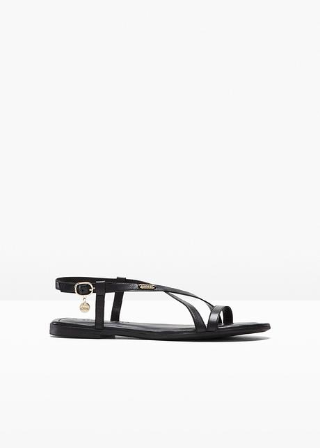 s.Oliver Sandale aus Leder in schwarz - s.Oliver