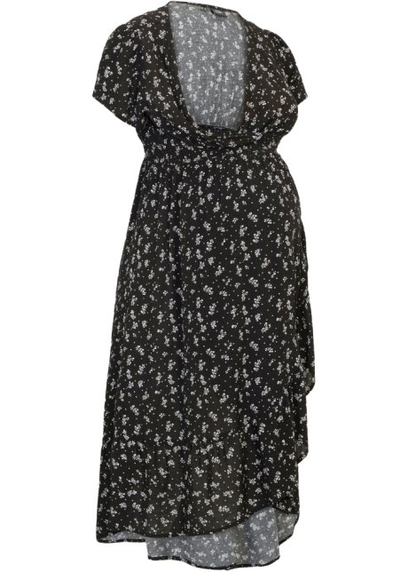 Umstandskleid aus Viskose in schwarz von vorne - bpc bonprix collection
