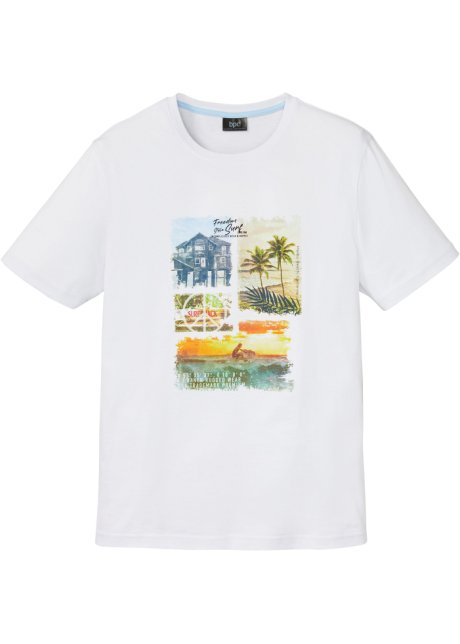 T-Shirt mit Fotodruck in weiß von vorne - bpc bonprix collection