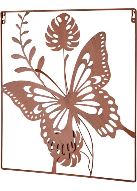 Wanddeko mit Schmetterling in braun - bpc living bonprix collection