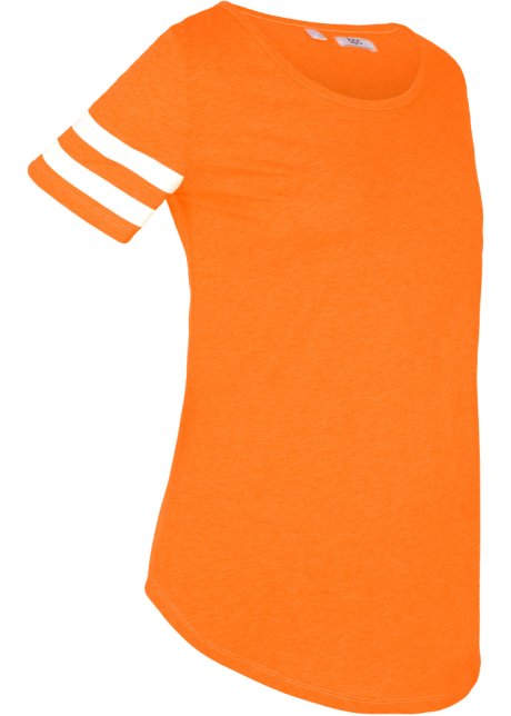 Sport-T-Shirt, kurzarm in orange von der Seite - bpc bonprix collection