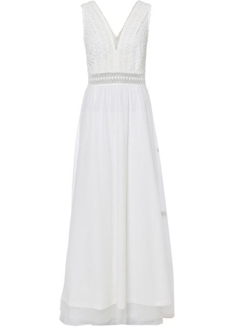 Brautkleid in weiß von vorne - BODYFLIRT boutique