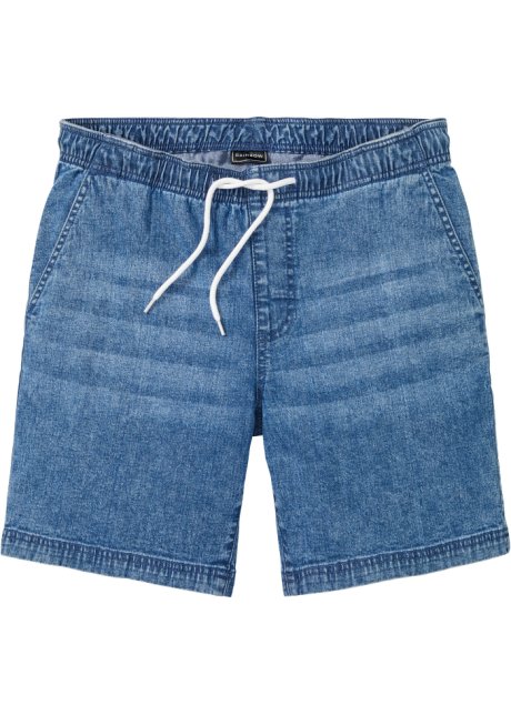 Jeans-Shorts, Slim Fit in blau von vorne - RAINBOW