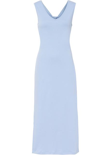 Shirtkleid mit Rückendetail in blau von vorne - bpc selection