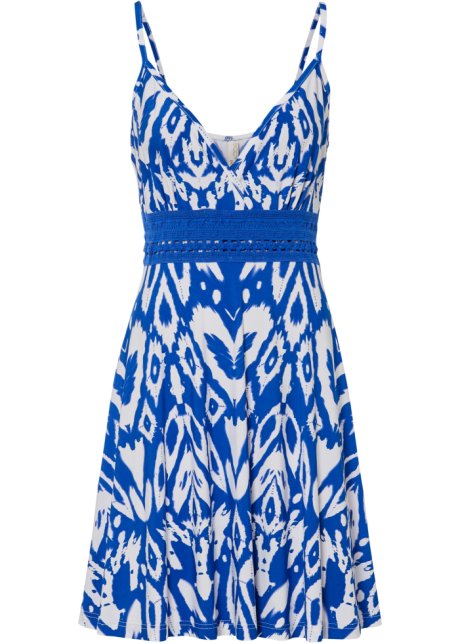 Kleid  in blau von vorne - BODYFLIRT boutique