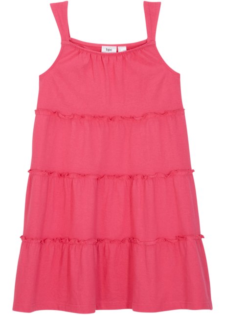 Mädchen Sommerkleid in pink von vorne - bpc bonprix collection