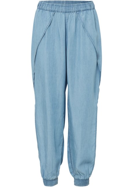 Lässige Jeans mit Schlitz in blau von vorne - RAINBOW