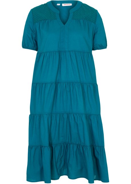 Kleid in blau von vorne - John Baner JEANSWEAR