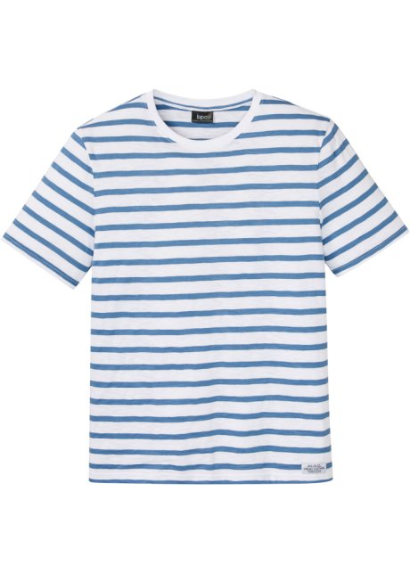 T-Shirt in Slub Yarn Qualität in weiß von vorne - bpc bonprix collection