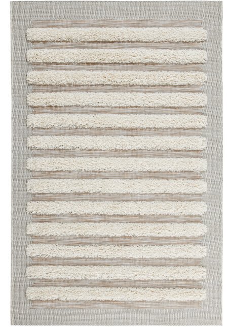 Hochflor Teppich mit plastischer Musterung in grau - bpc living bonprix collection
