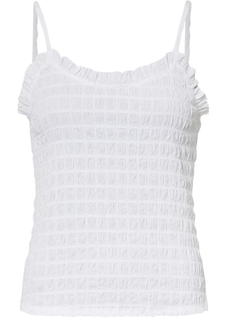 Shirttop in weiß von vorne - BODYFLIRT