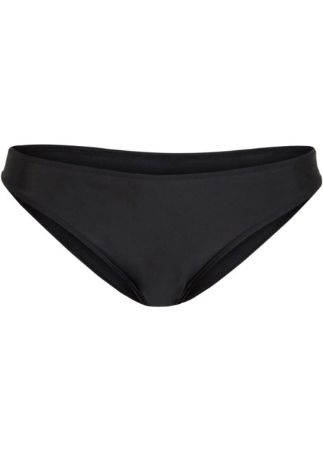 Bikinihose aus recyceltem Polyamid in schwarz von vorne - bpc bonprix collection