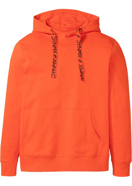 Kapuzensweatshirt aus nachhaltiger Baumwolle in orange von vorne - bpc bonprix collection
