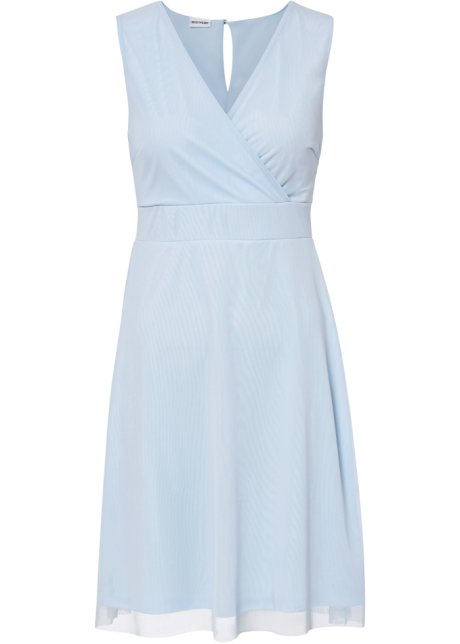 Mesh-Kleid in blau von vorne - BODYFLIRT