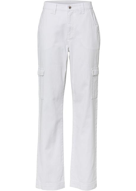 Cargohose  in weiß von vorne - RAINBOW