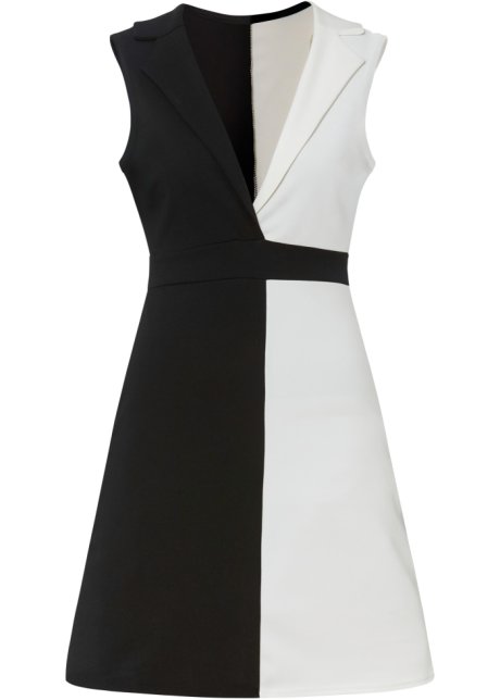 Jerseykleid  in schwarz von vorne - BODYFLIRT boutique