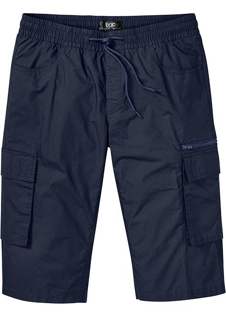 Long-Bermuda, Regular Fit in blau von vorne - bpc bonprix collection